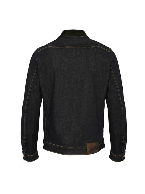 Giacca in denim con zip DANIELE ALESSANDRINI | DA1FW26J116107